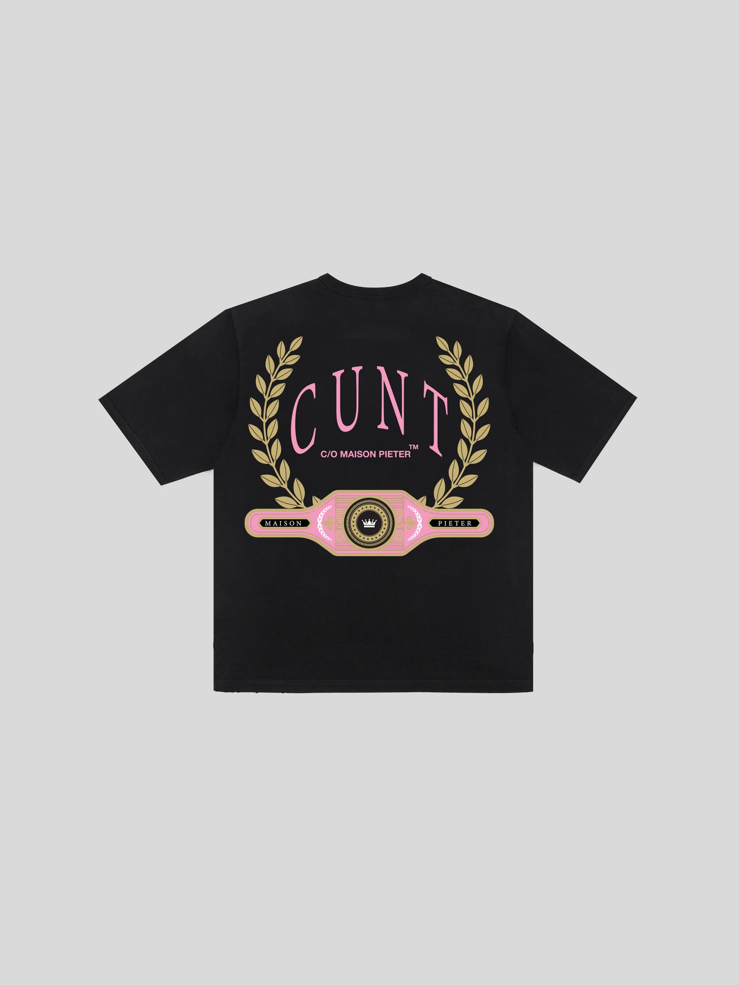 CUNT LAUREL TEE BLACK