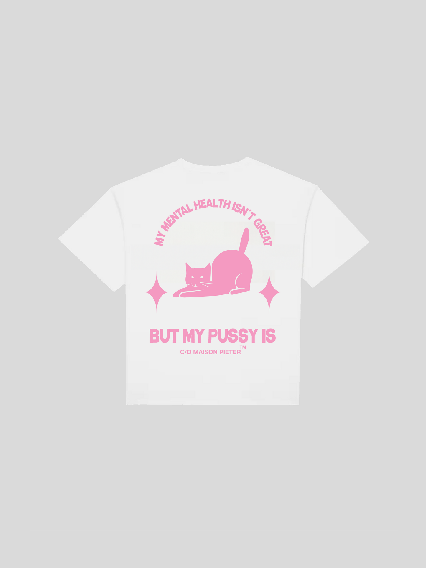 PINK PUSSY TEE WHITE