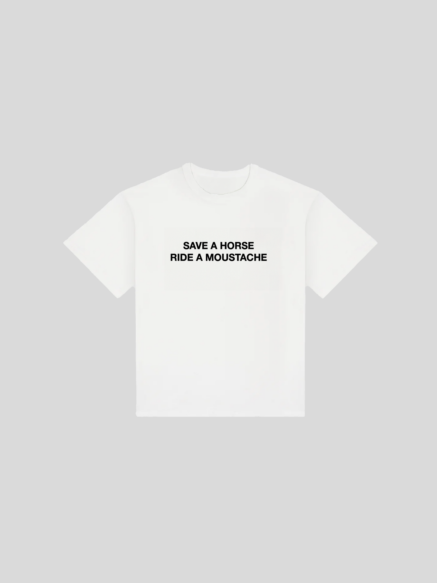 SAVE A HORSE TEE WHITE
