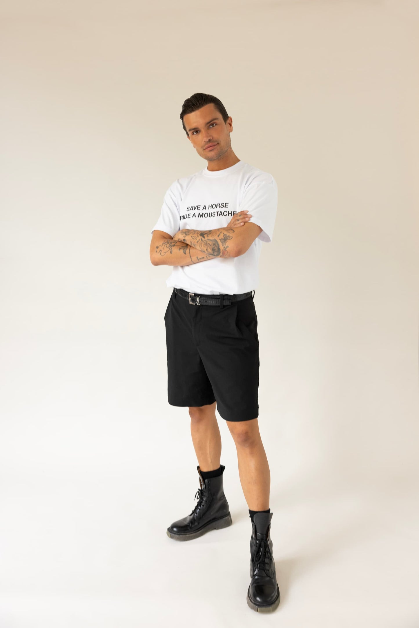 SAVE A HORSE TEE WHITE