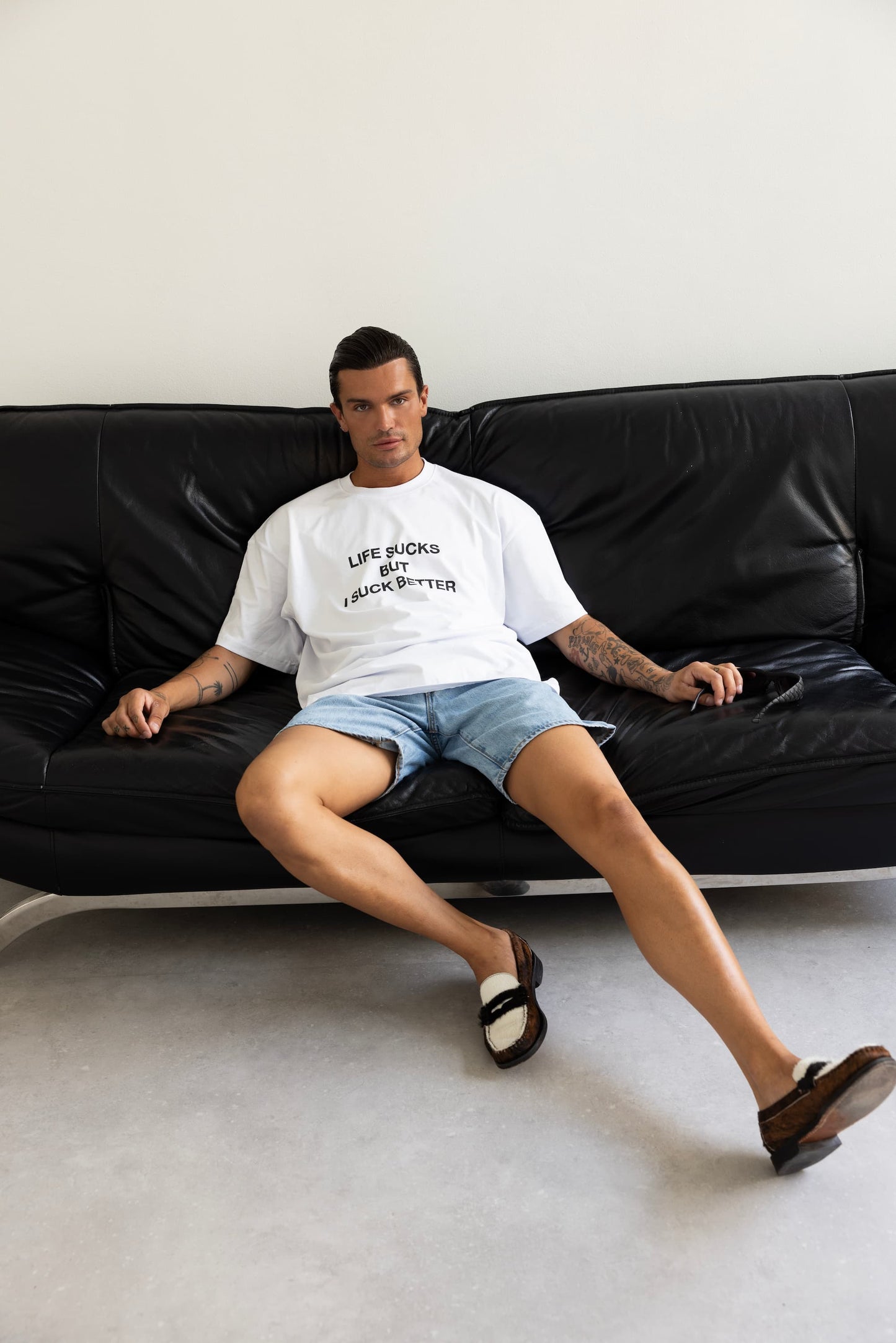 LIFE SUCKS TEE WHITE