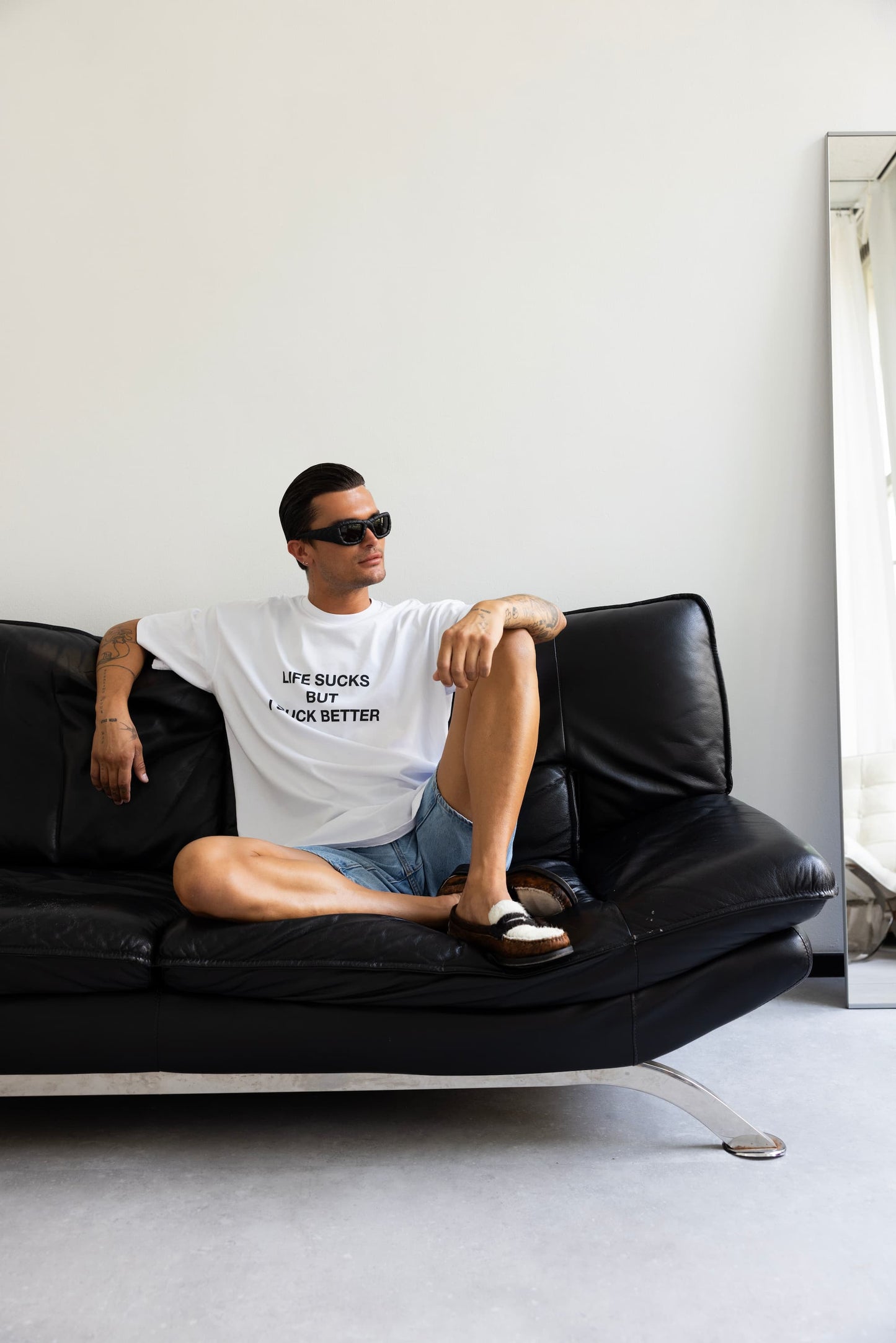 LIFE SUCKS TEE WHITE