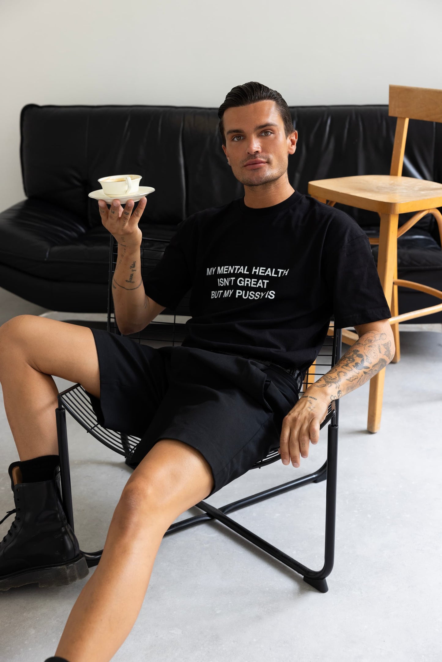 MENTAL HEALTH TEE BLACK