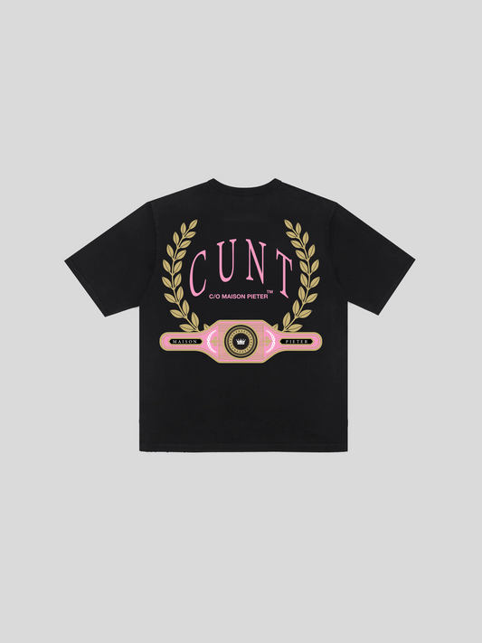 CUNT LAUREL TEE BLACK