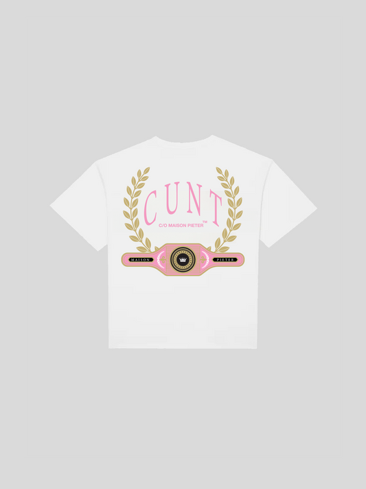 CUNT LAUREL TEE WHITE