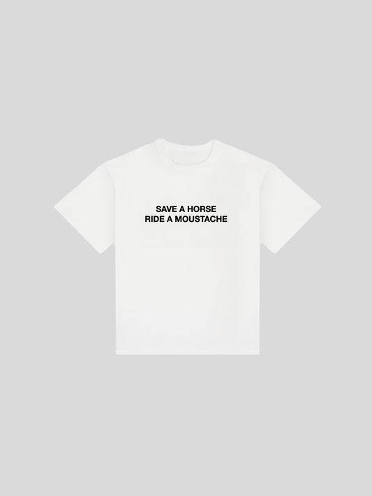 SAVE A HORSE TEE WHITE