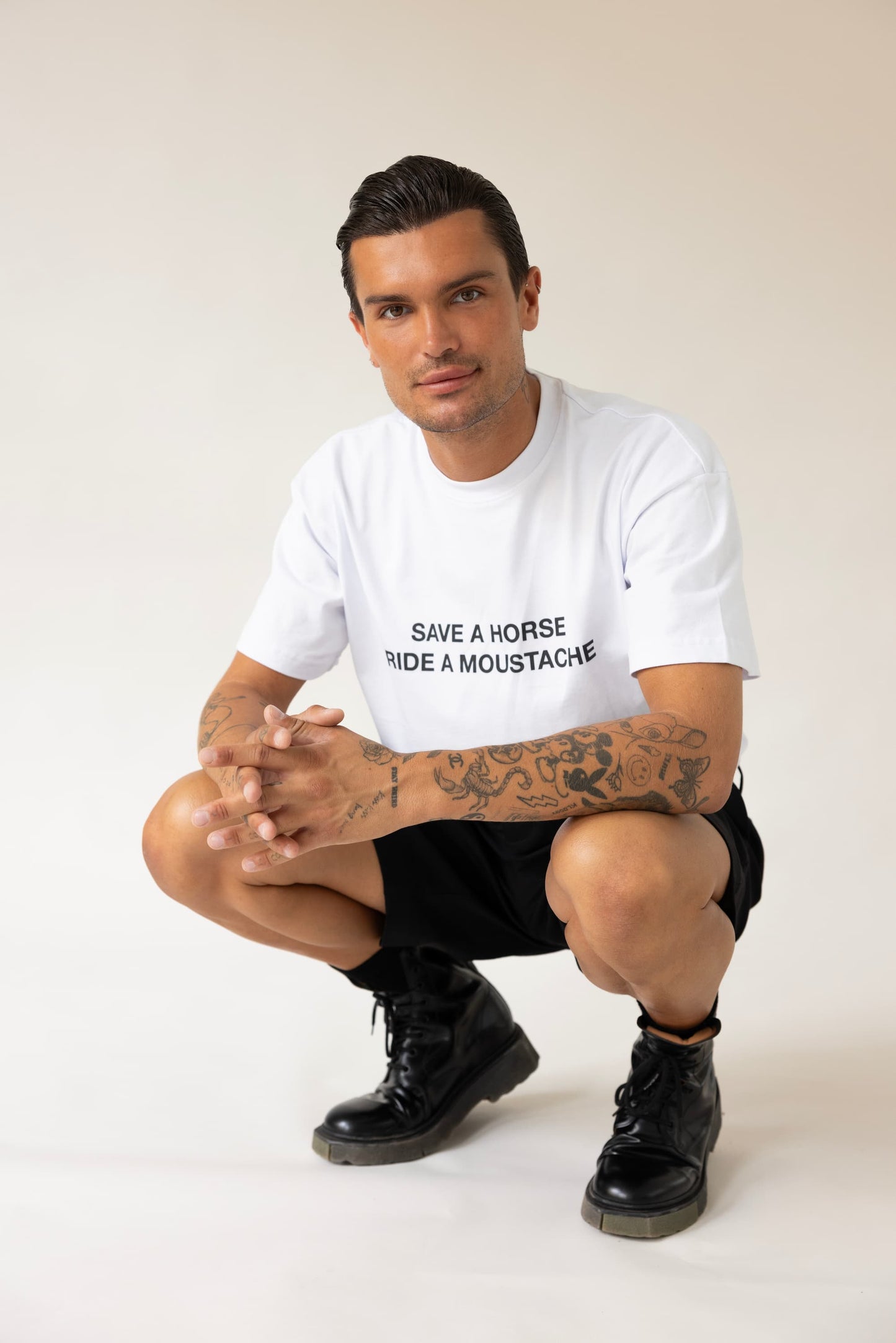 SAVE A HORSE TEE WHITE